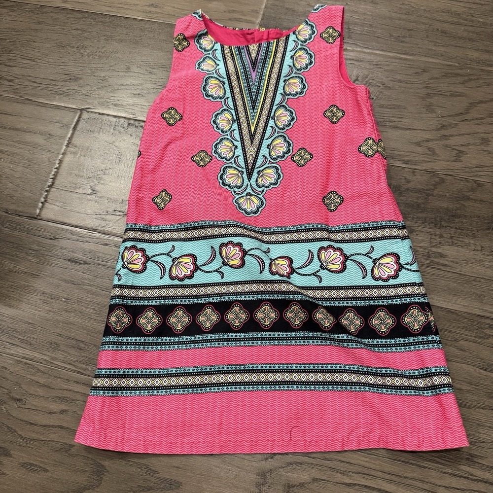 OshKosh Pink Print Sleeveless Dress 5T Girls